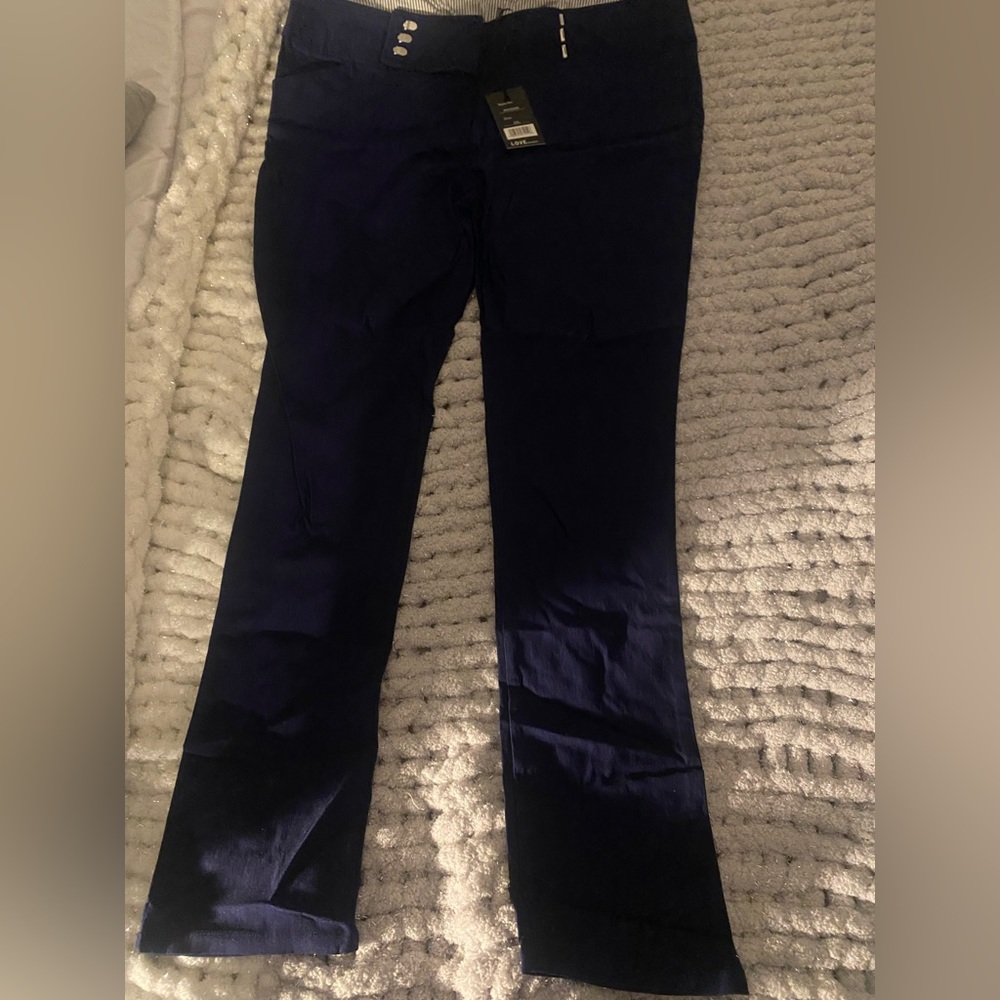 Blue stretchy pants